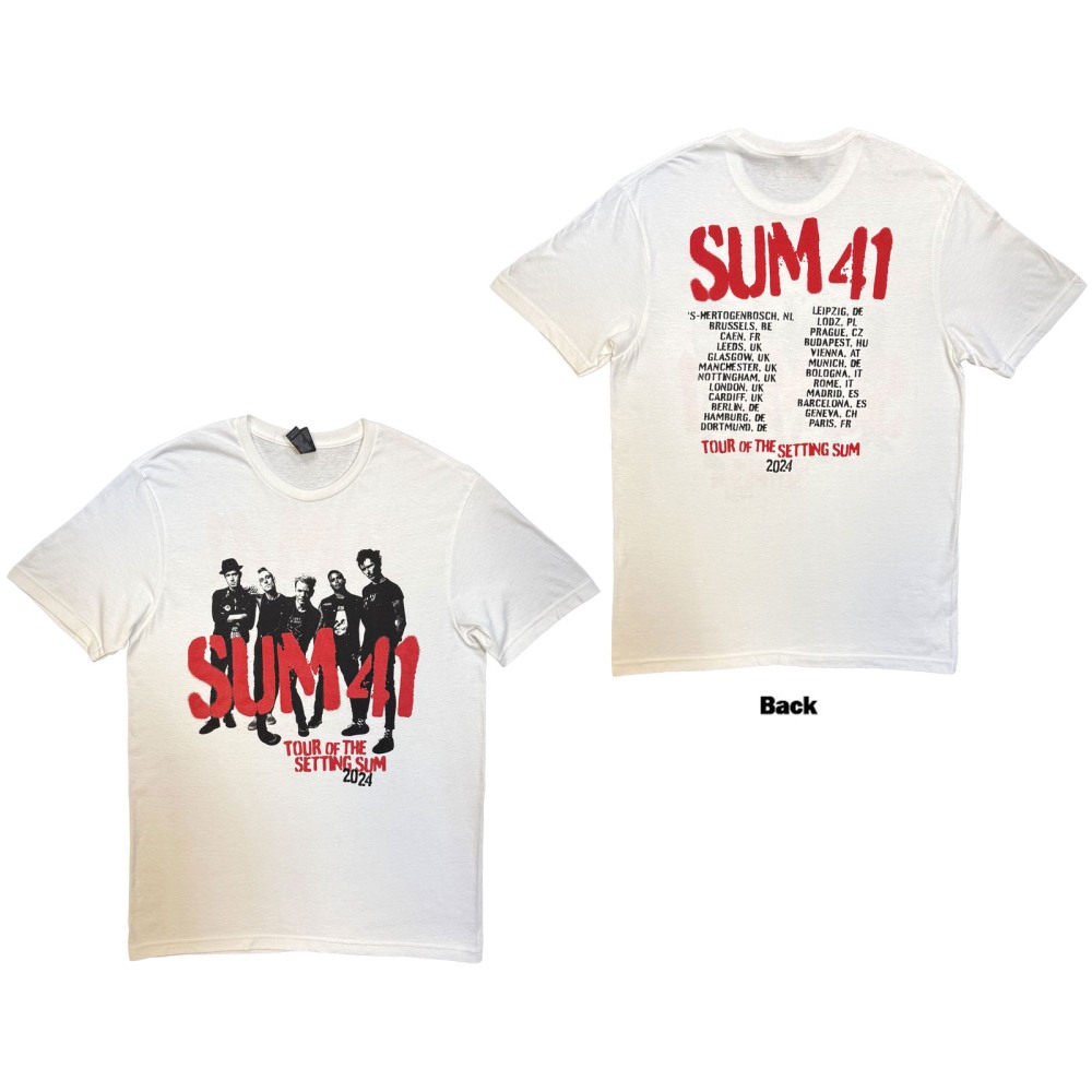 Sum 41 - Tour '24 Pt.2 Spray Paint Heren Tshirt - Wit
